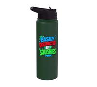 Girls Who Love Squishy Easily Distracted By Cute Squishies Stainless Steel Insulated Water Bottle