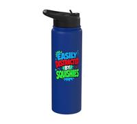 Girls Who Love Squishy Easily Distracted By Cute Squishies Stainless Steel Insulated Water Bottle