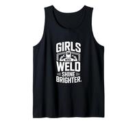 Girls Who Weld Shine Brighter Welder Pride Tank Top
