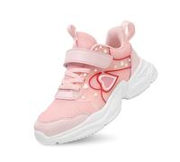 Girls Wide Fit Trainers, Trainers Kids, Comfortable Breathable Strong Grip Convenient Soft Children Sneakers Hiking Camping Outdor Trainer Moisture-Wicking Energetic Dynamic