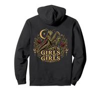 Girls Will Be Girls Gothic Tattoo Praying Mantis Feminism Pullover Hoodie