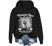 Girls Will Be Girls Sweatshirt & Hoodie, Witch Halloween Shirt, Feminine Rage Medusa Shirts For Women Man