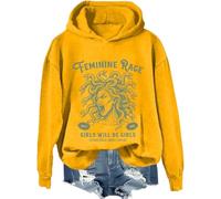 Girls Will Be Girls Sweatshirt & Hoodie, Witch Halloween Shirt, Feminine Rage Medusa Shirts For Women Man