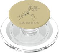 Girls Will Be Will Girls Praying Mantis Line Art PopSockets PopGrip for MagSafe