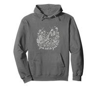 Girls Will Be Will Girls Praying Mantis Line Art Pullover Hoodie