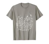 Girls Will Be Will Girls Praying Mantis Line Art T-Shirt