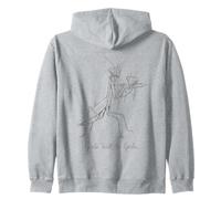 Girls Will Be Will Girls Praying Mantis Line Art Zip Hoodie
