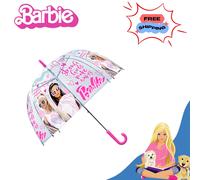 Girls Windproof Bubble Umbrellas, Kids Wipeable Brolly School Gift for 3-7Year