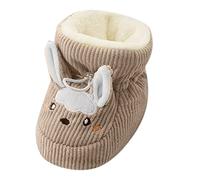 Girls Winter Boots Size 1 - Toddler Shoes Shoes Plus Velvet Thick Warm Soft Soled Shoes Cute Do Not Fall Before The Shoes (Khaki 5 Toddler)