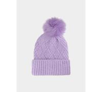 Girls' winter hat with pompom 4F Junior 4FJWAW24ACAPF419-52S