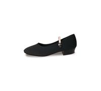 Girls Womans Ballet Shoes Dance Canvas Roch Valley Low Heel Character Suede Sole