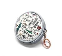 Girls & Women Fashion Cute Classic Elegant New York Souvenir Key Change Holder Pouch Coin Purse, JP330190A, S, Coin Purse