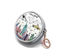 Girls & Women Fashion Cute Classic Elegant New York Souvenir Key Change Holder Pouch Coin Purse, JP330190C, S