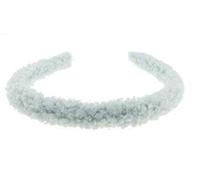 Girls Women Thin Narrow Winter Fluffy Plush Fabric Everyday Work School Gym Yoga Headband Alice Band Alice Band Hair Accessories Hairband Christmas Birthday Wedding Bridesmaid (Baby Blue)