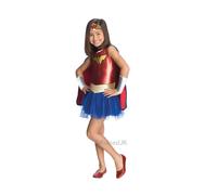 Girls Wonder Woman Costume Superhero Tutu Fancy Dress Kids Child Outfit