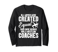 Girls Wrestling Instructor Repeat Girls Wrestling Coach Long Sleeve T-Shirt