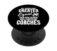 Girls Wrestling Instructor Repeat Girls Wrestling Coach PopSockets Adhesive PopGrip