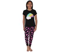 Girls You Are Amazing, Loved, Unique, Strong, Special, Kind Long Cotton Pyjama Set Kids PJs (13-14 Years) Black