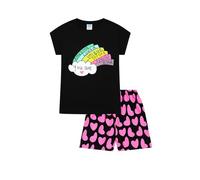 Girls You Are Amazing, Loved, Unique, Strong, Special, Kind Short Cotton Pyjama Set Kids PJs (7-8 Years) Black