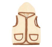 Girls' zip-up hooded fleece Moonrise Hala Marron 3/4 ans