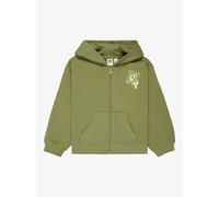 Roxy Midnight Hike Brushed - Girls 4-16 Green Zip-Up Hoodie