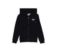 Girl's zip-up hoodie Roxy Surf Feeling Brushed Noir 12 ans