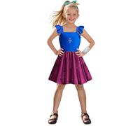 Girls Zombie Movie Character Dress Outfits Kids Print Skirt Set with Wristband 3-12 Years