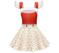 Girls Zombies 4 Dress Cheerleading Costume Kids Cos Fancy Dress up Casual Cosplay Clothes Halloween Party Gift With Messenger Bag/No Messenger Bag A02 160(13-14Y)