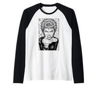 Girly AF Funny Angry Feminist Girl Middle Finger Woman Raglan Baseball Tee