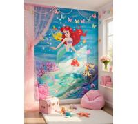 Mermaid Photo Wallpaper Disney wall mural girl bedroom 184x254cm blue wall decor