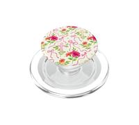 Girly Christian Hibiscus Floral Cross Coquette Bows Faith PopSockets PopGrip for MagSafe