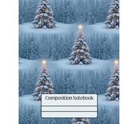 Girly Composition Notebook - A Cozy Christmas Tree in the Forest: 7.5" x 9.25" · Bold, Unique, and Unapologetically Extra