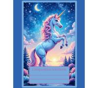 Girly Composition Notebook - Starry Night Unicorn: 7.5" x 9.25" · Bold, Unique, and Unapologetically Extra