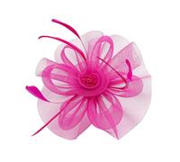 Girly Feather Hat Shape Headband Stage Performances Hairpin For Teens Halloween Party Taking Photo Anti-slip Hairpin Hair Hoop For Women Yarn Feather Shape Decorative Hair Hoop Cute Multiple Color