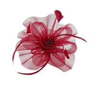 Girly Feather Hat Shape Headband Stage Performances Hairpin For Teens Halloween Party Taking Photo Anti-slip Hairpin Hair Hoop For Women Yarn Feather Shape Decorative Cute Multiple Color Banquet Props