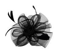 Girly Feather Hat Shape Headband Stage Performances Hairpin For Teens Halloween Party Taking Photo Anti-slip Hairpin Hair Hoop For Women Yarn Feather Shape Decorative Hair Hoop Cute Multiple Color