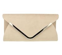 Girly Handbags Envelope Clutch Bag - Nude