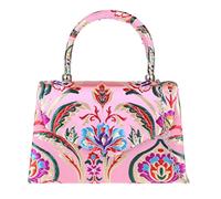 Girly Handbags Womens Baroque Flowers Print Grab Holder Clutch Bag Small Pink