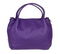 Girly Handbags Womens Bucket Genuine Leather Handbag Small Dark Purple