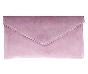 Girly Handbags Womens Genuine Italian Suede Leather Envelope Clutch Bag Wedding Purse Handbag Crossbody Bag Large Light pink