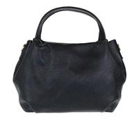 Girly Handbags Womens Genuine Leather Bucket Crossbody Bag Plain Messenger Bag Handbag Small- Black