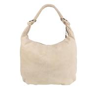 Girly Handbags Womens Hobo Italian Suede Leather Shoulder Bag (Pinky Nude)