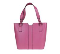 Girly Handbags Womens Leather Tote Bag Large Top Smooth Leather Handbag for Work & Everyday Use, Spacious Shoulder Bag with Multiple Compartments (Fuchsia)