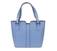 Girly Handbags Womens Leather Tote Bag Large Top Smooth Leather Handbag for Work & Everyday Use, Spacious Shoulder Bag with Multiple Compartments (Denim)