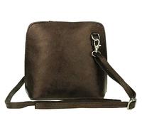 Girly Handbags Womens Metallic Genuine Leather Cross Body Shoulder Bag (Bronze)