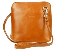 Girly Handbags Womens Small Vera Pelle Genuine Leather Handbag Rigid Cross Body Shoulder Bag Real Italian Metallic Mini Strap