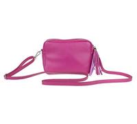 Girly Handbags Womens Tassel Plain Crossbody Camera Bag Adjustable Strap Over the Shoulder(Fuchsia)