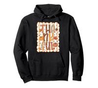 Girly Thankful Thanksgiving Pumpkin Autumn Season Fall Vibes Pullover Hoodie