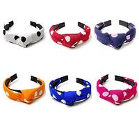 GIRLYZ ATTIRE 5 Pack Cross Knot Twist Turban Headbands for Girls Women