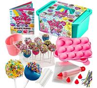 GirlZone Cake Pop Craze Kit, Fun Kids Baking Set with Cake Pop Mould, Cake Pop Holder, and Cake Pop Sticks and Bags, Kids Baking Set for Kids Age 3-8 (GZCPOP)